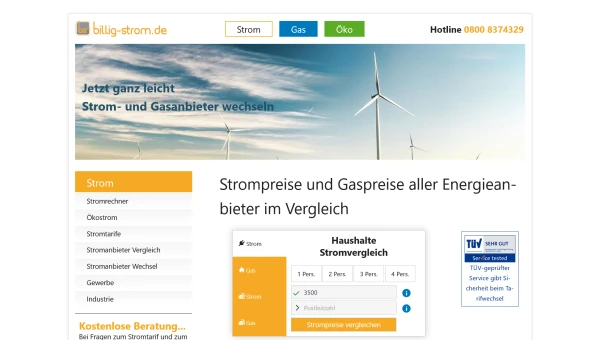 Website billig-strom.de
