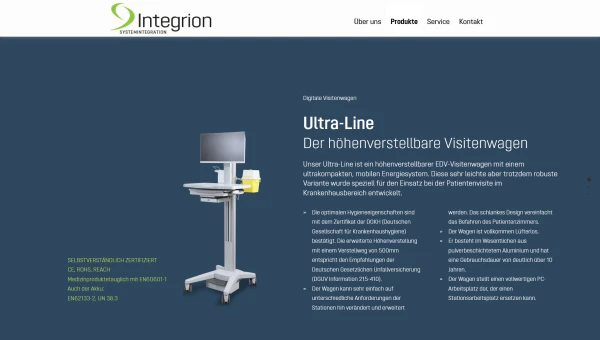 Website von Integrion