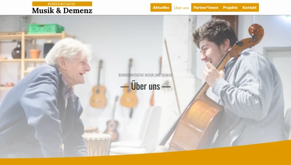 Website der Initiative Musik und Demenz