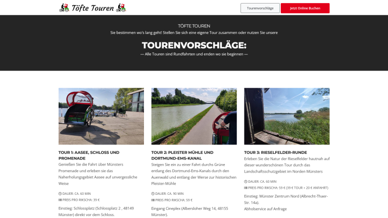 Rikscha-Touren in Münster